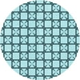 thumbnail image 1 of Ahgly Company Machine Washable Indoor Round Transitional Aquamarine Stone Green Area Rugs, 7' Round, 1 of 7