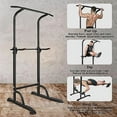thumbnail image 6 of Ambifirner Sport Power Tower Workout Dip Station Pull Up Bar, Height Adjustable Multi-Function Dip Stand for Home Gym Strength Training Fitness Equipment, 6 of 7