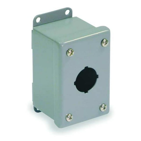 Wiegmann Pushbutton Enclosure,30mm,1 Hole,Steel PSL1