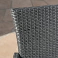 thumbnail image 5 of GDF Studio Preston Outdoor Acacia Wood and Wicker 6 Piece Dining Set, Light Gray Sandblasted and Gray, 5 of 13