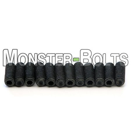 Fender Guitars Snake #4-48 (fine) Guitar Saddle Bridge Height Adjustment Hex Screws set (12) for 2008 and up Fender American series - MonsterBolts (#4-48 x 5/16