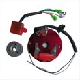 thumbnail image 1 of Universal Motorcycle Ignition Coil Kit Magnetic Rotor Stator for 50cc 70cc 90cc 150cc Dirt Bike/ATV/Scooter & Mini Quad,1 * Universal Motorcycle Ignition Coil Kit,Red, 1 of 5