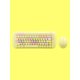 thumbnail image 1 of MOFII Candy Mixed Color Wireless 2.4G Keyboard And Mouse Set, Adorable Circular Design, For Desktop,Notebook,Home Office,Baby Blue, 1 of 4