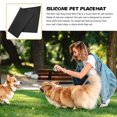 thumbnail image 4 of OUNONA Food Mat Non Slip Silicone Feeding Mat For Cats Leak Design Keeps Floors Clean Stylish And Durable, 4 of 8