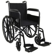 Karman Healthcare LT-800NT LT-800T 16 in. seat 34 lbs. Lightweight Steel Wheelchair with Fixed Armrest