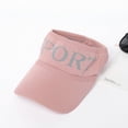 thumbnail image 3 of Only Moment Pink Running Visor Sunhats for Women Uv Protection Polyester Stylish Sun Hat for Golf, Running, and Outdoor Activities One Size, 3 of 3