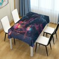 thumbnail image 4 of Yayeee Tablecloths 54" x 72" Rectangle Wrinkle Resistant Party Table Cover, Glowing Jellyfish, 4 of 8