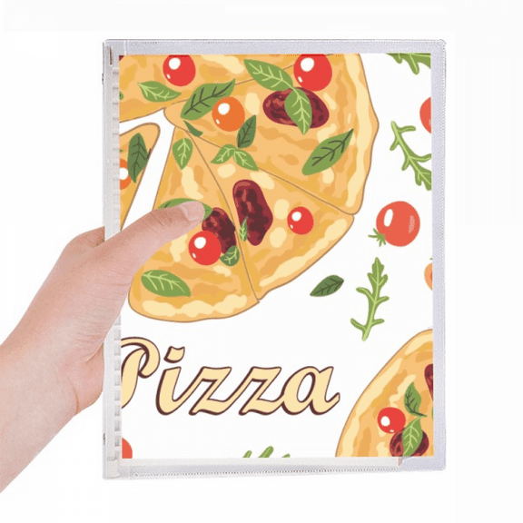 pizza italy tomato foods notebook loose diary refillable journal statiry