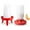 Red, variant on Inadays Adjustable Chicken Feeder and Drinker Set, Poultry Outdoor Feeder, Spill-Proof, Easy-to-Clean Design for Chicks, ABS Plastic Poultry Supplies, 3 Height Settings for Ducks, Geese, and Hens