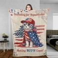 thumbnail image 3 of Republican Manx Making Meow Count Election 2024 Cozy Fleece Blanket Cat Lover Kitten Owner Gifts Warm Soft Throw Blanket - 01002, 3 of 5