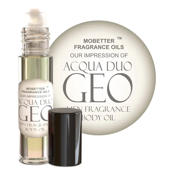 MOBETTER FRAGRANCE OILS Acqua Duo Geo Cologne Body Oil for Men (10ml Roll On)