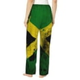 thumbnail image 2 of Women's Soft Pajama Pants Comfy Long Sleep Lounge Pockets, Jamaican Flag Vintage, 2 of 5