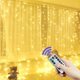 thumbnail image 3 of 8 Mode USB Curtain Christmas Light Garland Halloween Decoration Party LED Fairy String Lamp Wedding Bedroom Light New Year 2025, 3 of 5
