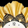 thumbnail image 5 of FETCOI Large Wall Clock Flower Shape Silent Scanning Movement Gold Wall Clock Modern Art Decorative Wall Clocks for Living Room Decor, 5 of 8
