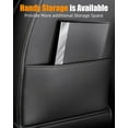thumbnail image 6 of Leather Seat Back Protector Designed for Tesla Model Y Model 3 Accessories, Wear-Resistant Kick Mats with Organizer Pocket, Set of 2 (Black), 6 of 8