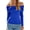 Royal blue, variant on Women's Off The Shoulder Tops Long Sleeve Slim Fitted Y2K Sexy Going Out Nightout Blouse Shirts