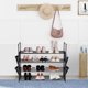 thumbnail image 1 of Yescom 2 Pack 4 Tier Shoe Rack Shelf Metal Shoe Tower 16 Pairs Shoe Storage Organizer Unit Entryway Closet Dorm Shelf Stackable Cabinet, 1 of 9