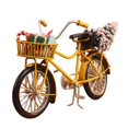 thumbnail image 1 of Casa de muñecas en miniatura con rickshaws de aleación a escala 1:10, decoración de jardín de hadas Amarillo, 1 of 6