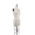thumbnail image 2 of FEIYUE Missy Half-Body Women's Beige Dress Forms With Heavy Duty Base & Collapsible Shoulders | Size 6, 2 of 8