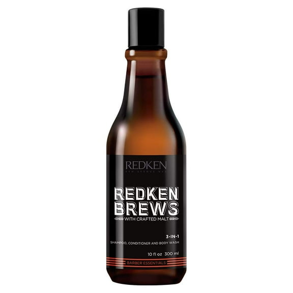 Redken Brews 3-in1 Shampoo, Conditioner and Body Wash 10 oz