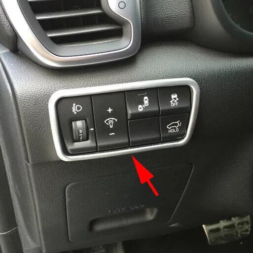 Bouton de Commutateur de Phare Chromé pour Garniture de Couverture Ram e pour Kia Sportage QL 2017-2021