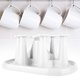 thumbnail image 2 of Soporte para tazas, estante de secado, drenaje de agua, organizador seco para 6 tazas (blanco), 2 of 8
