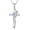 Cross Rose, variant on Religion Jewelry Gift 925 Sterling Silver Spiritual Protection Amulet Pendant Necklace Witch Knot Hamsa Star of David Jewelry for Women Men