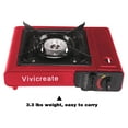 thumbnail image 7 of Vivicreate 8500 BTU Portable Stove, Camping Stove, Butane Stove,Butane Burner, Outdoor stove (Red), 7 of 7