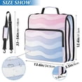thumbnail image 2 of FORMRS Zipper Binder with Shoulder Strap 2-inch Ring 500 Sheet Capacity File Bag, Light Blue Gradient, 2 of 5