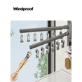 thumbnail image 5 of Wall Mounted Clothes Hanger Rotatable Clothes Sock Laundry Drying Rack Collapsible Drying Racks Space Saving Folding Sock Rack (28 Hooks), 5 of 7