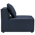 thumbnail image 7 of Modway Saybrook Outdoor Patio Upholstered Sectional Sofa Armless Chair in Navy Blue, 7 of 7