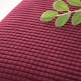 thumbnail image 3 of 2pcs Armrest Covers Soft Polyester Spandex Stretch Fabric Waterproof Arm Caps Anti-Slip Furniture Protector Slipcovers for Chair, Sofa, Couch - Wine Red, 3 of 4