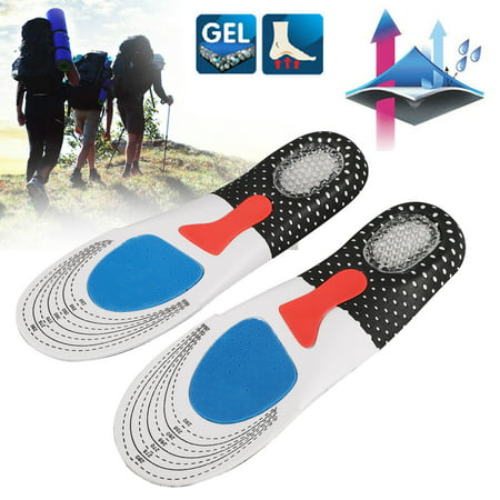 EEEkit Shoes Insoles for Men and Women - Comfort Gel Orthotic Insoles Full Length Plantar Fasciitis Inserts with Arch Support Relieve Flat Feet, High Arch, Foot Pain, (Best Shoes For Bad Feet)