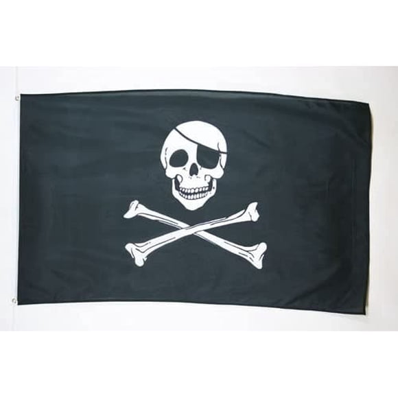 Bandera AZ FLAG Pirate, regular, 150 x 250 cm, poliéster, 10