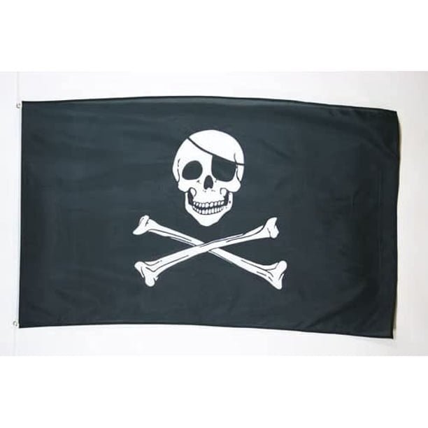 Bandera AZ FLAG Pirate, regular, 150 x 250 cm, poliéster, 10