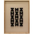 thumbnail image 1 of 24x32 Novelty Wall Art with Black Wood Semi-Circle Stripes in Rectangle Shadowbox, 1 of 1