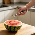 thumbnail image 4 of Watermelon Cutter, Binkne 2-In-1 Stainless Steel Fruit Cutter, Dual Head Watermelon Fork Cutter Tool, Summer Fruit Cutting Kitchen Gadget for Home, 4 of 4
