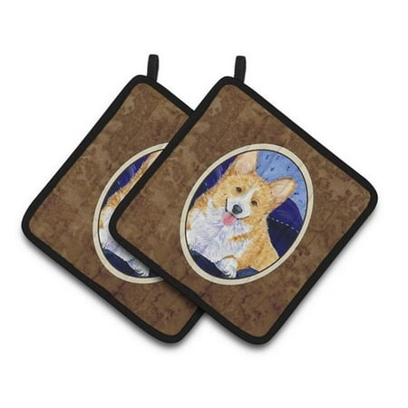 

Corgi Pair of Pot Holders 7.5 x 3 x 7.5 in.