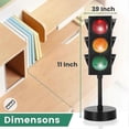 thumbnail image 3 of Traffic Light Lamp with Base for Room Decoration, Stop Light Lamp with Color Changing and Blinking Modes, 3 of 5