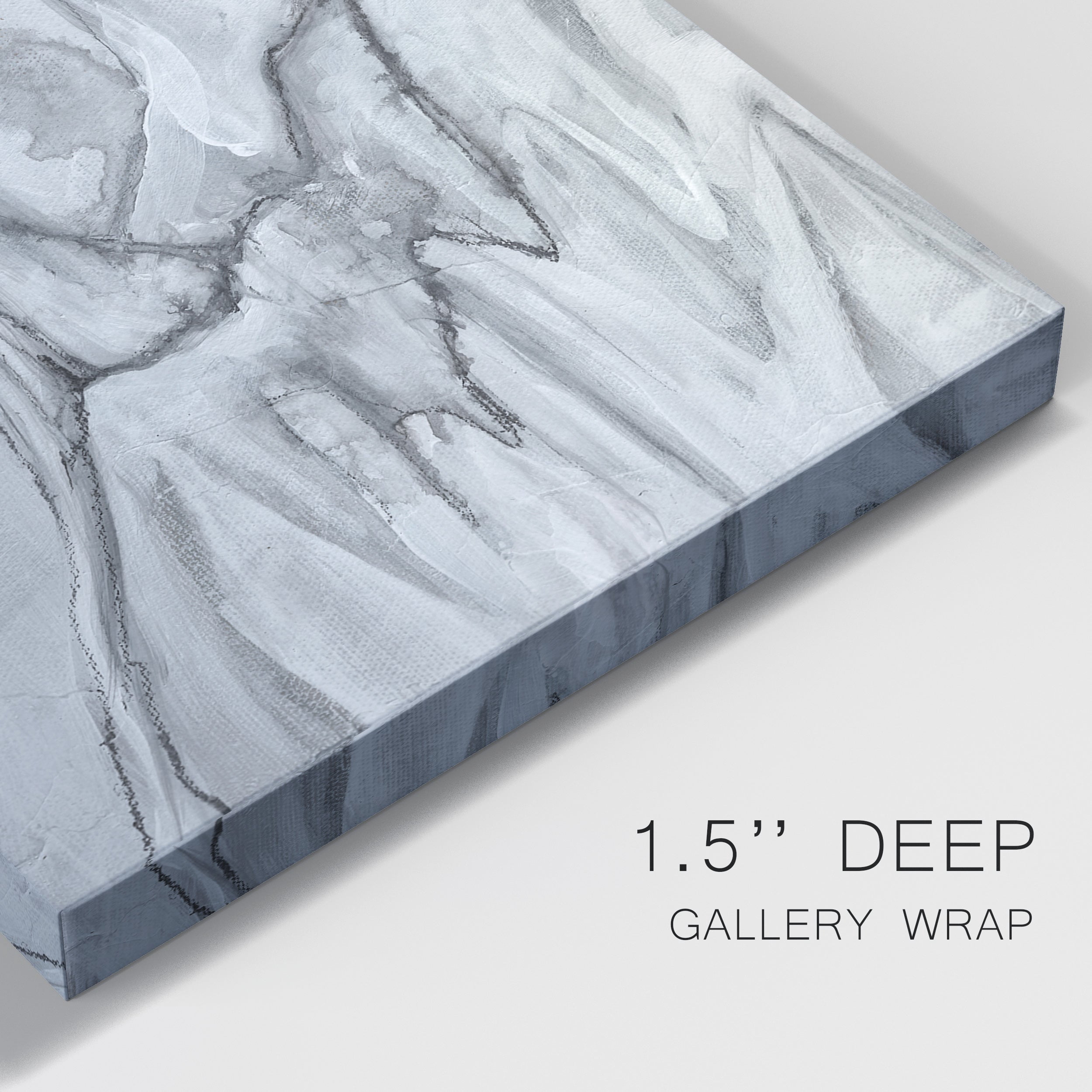 Marbled White I Premium Gallery Wrapped Canvas - Ready to Hang