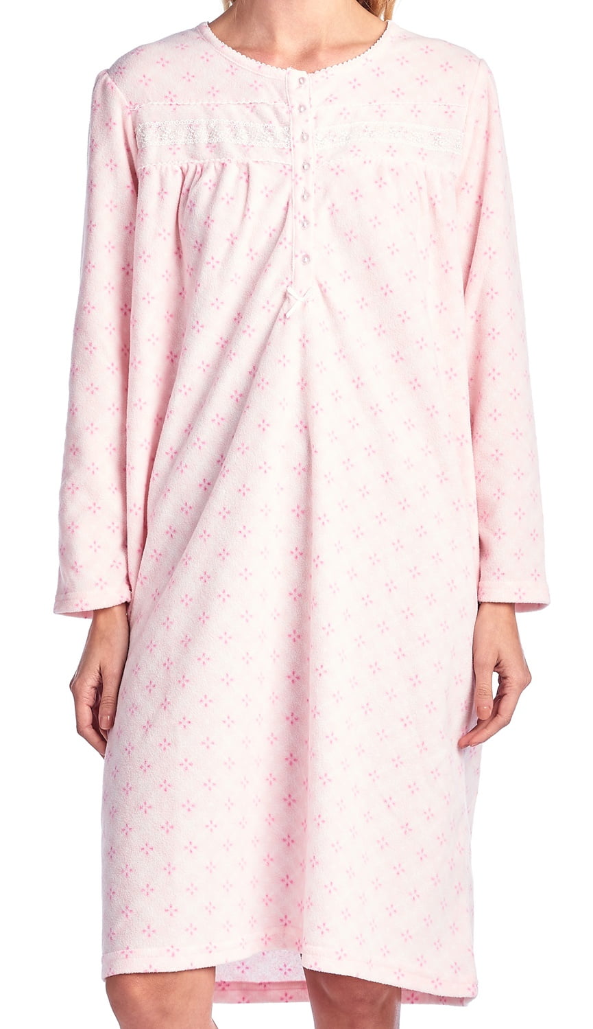 long fleece nightgown