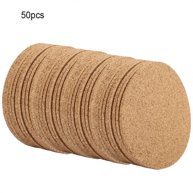 Juego de posavasos de madera para bebidas, 50 piezas, ¡perfecto para té, café y más!