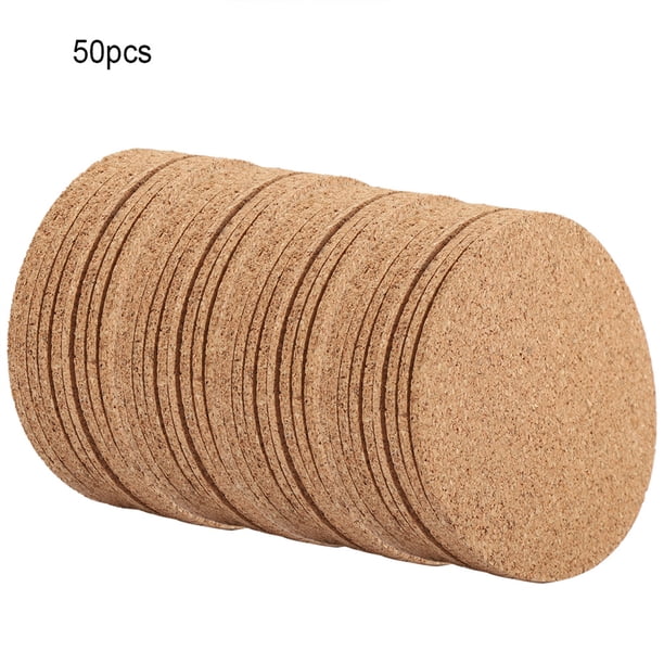 50 posavasos de madera para tazas de té y café, decoración del hogar