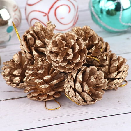 

〖Yilirongyumm〗 Home Decor Christmas Decorations Christmas Pinecone Dried Flowers Christmas Tree Decoration Pendant Wreath Diy Small Accessories