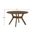 thumbnail image 7 of Lexicon Edam 5-Piece Mid-Century Wood Dining Set in Light Oak/Gray, 7 of 7