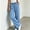 Blue, variant on Capri Jeans for Women High Waisted Wide Leg Trendy Strechy Loose Straight Cropped Denim Jeans Pants with Pockets Blue-D XL(XL)