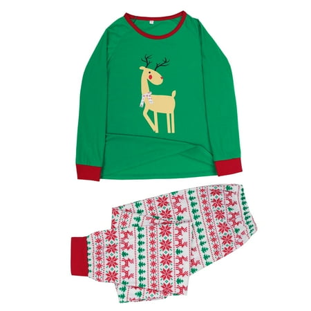 

Cinmonia Christmas Plaid Printed Loungewear Christmas Family Matching Pajamas Long Sleeve