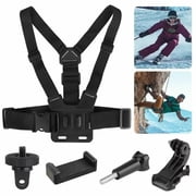 Q&Q BASICS Cell Phone Chest Mount Harness Vest Strap Clip Holder for POV/VLOG, Compatible with iPhone,Samsung, GoPro Hero, DJI Osmo, AKASO and Action Cameras