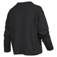 thumbnail image 3 of Women's Pressbox Black Oregon Ducks Motley Boxy Waist-Length Long Sleeve T-Shirt, 3 of 3