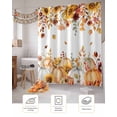 thumbnail image 7 of Orange Fall Shower Curtain Set ，Waterproof Fabric Shower Curtains Thanksgiving Pumpkins Sunflower Maple Leaf Shower Curtains for Bathroom,Bathroom Decor 36"x72", 7 of 7